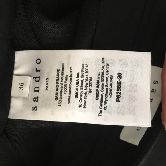 Sandro Paris high waisted side zip belted shorts sz 36 - Picture 6 of 8